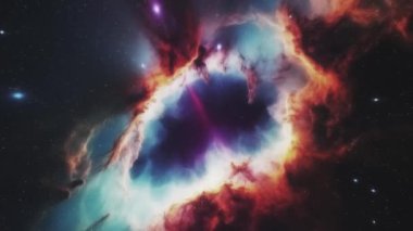 Uzay ve büyük galaksi. Yüksek kalite 4k görüntü