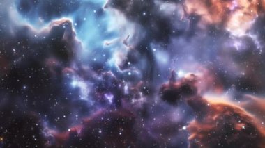 Uzay ve büyük galaksi. Yüksek kalite 4k görüntü