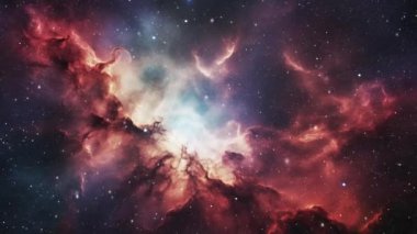 Galaksileri ve yıldızları olan bir uzay. Yüksek kalite 4k görüntü