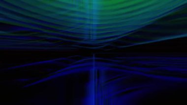 Dinamik şekiller ve renkler ortaya çıkar, sıvı hareketlerini ve desenlerini gösterir.