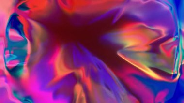 Sıvının dinamik görüntüsü, rengarenk şekiller harmanlanıyor ve sürekli değişiyor.