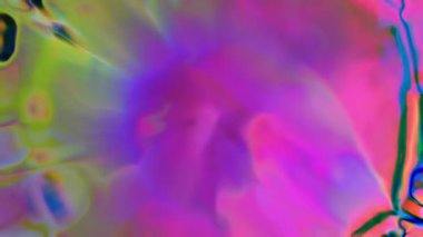 Canlı renkler ve dinamik şekiller soyut bir canlandırmada akar.