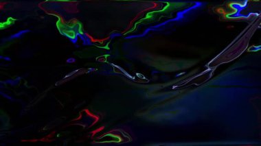 Renkli dalgalar ve desenler soyut bir akışa karışıp entrika yaratıyor..