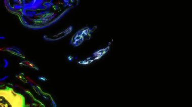 Canlı renklerin ve soyut formların dinamik görüntüsü yaratıcılığı canlandırır.