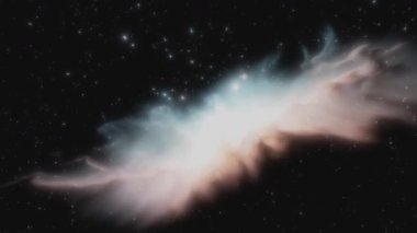 Evrende alacakaranlıkta yüzen canlı bir nebulanın güzelliğine tanık olun..