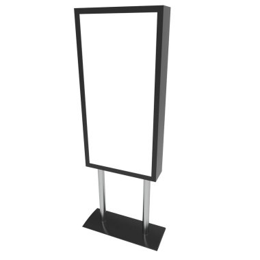 Reklam panolarının 3 boyutlu illüstrasyonları