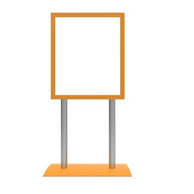 Hazırlanmış üç boyutlu alanda sanal tanıtım ekranları