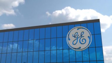 General Electric Corporate Building Logo Reveal 4K Sadece Editör
