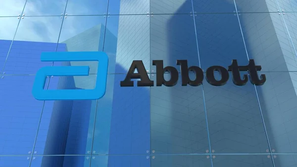 Abbott Video Alta Calidad Logotipo Animado Edificio Oficinas Vidrio Ideal — Foto de Stock