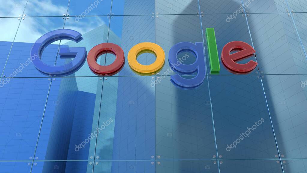 Google This 4K editorial footage features an animated logo of a glass building facade. Use it to add a professional and polished touch to your video projects.