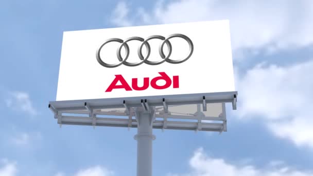 Audi Skyward Logo Animation Inspirando Ambição Sucesso — Vídeo de Stock