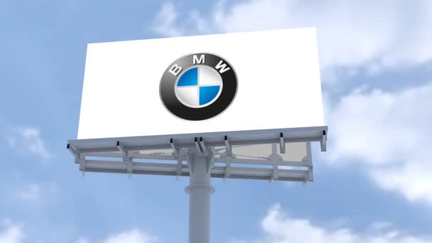 Bmw Dynamic Sky Advertisement Catching Attention Moving Logo — 비디오