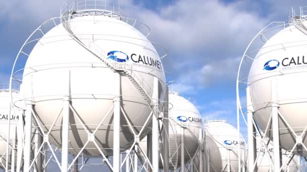 Calumet Specialty Products Partners Maximierung Der Effizienz Produktionsverfahren Für Lng — Stockvideo