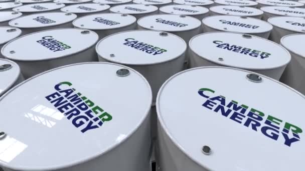 Camber Energy Strutture All Avanguardia Gpl Gnl Render Editoriale — Video Stock