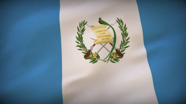 Guatemala Flag Resilience Weathering Storm — Stock Photo, Image