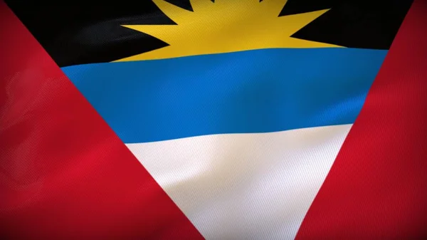 Antigua Barbuda Emblem Liberty National Flag Unveiled — Stock Photo, Image