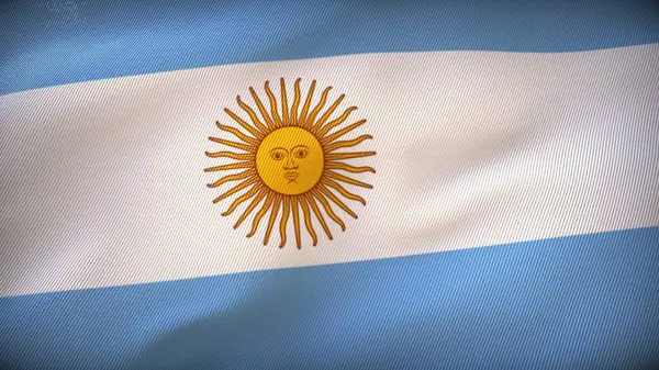 Argentyna Ponadczasowe Przywiązanie Flagi Krajowej — Zdjęcie stockowe