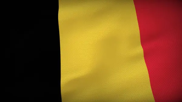Belgio Dynamic Flag Symphony Edizione Bandiera Nazionale — Foto Stock