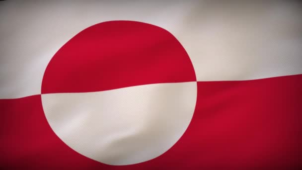 Шепіт Прапора Гренландії Відлуння Жертви — стокове відео