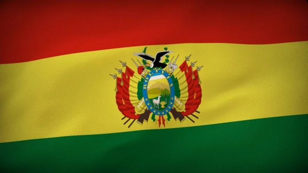 Болівія Захоплюючий Танець Прапора Національний Прапор Виступ — стокове фото