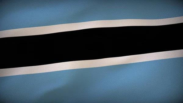 Botswana Vlag Van Veerkracht Staande Lang — Stockfoto