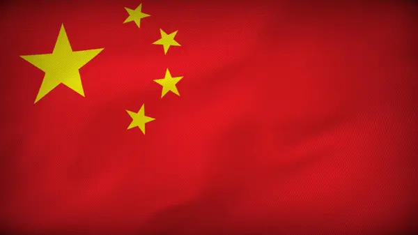 Китайский Флаг Вдохновения Разжигание Страсти — стоковое фото