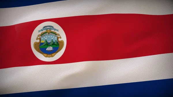 Rhapsody Bandera Costa Rica Sinfonía Colores — Foto de Stock