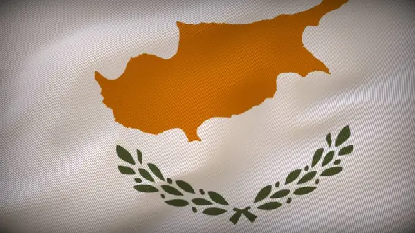 塞浦路斯国旗狂想曲 彩色交响曲 — 图库照片