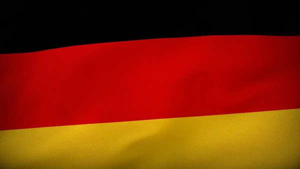 Развертывание Флага Германии Раскрытие Духа — стоковое фото