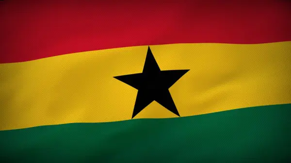 Ψηφιδωτό Σημαία Γκάνα Κομμάτια Κληρονομιάς — Φωτογραφία Αρχείου