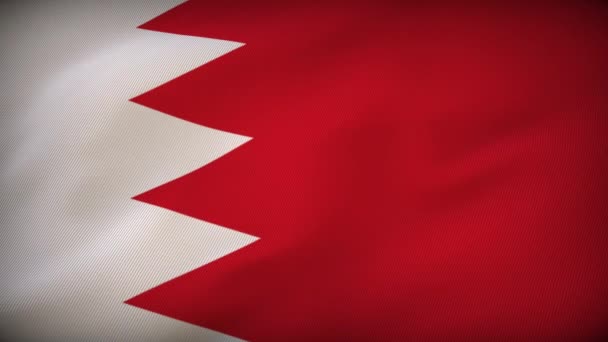 Bahrain Avslöja Den Nationella Flaggans Arv — Stockvideo