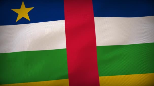 Közép Afrikai Köztársaság Zászló Örökség Befogadó Történelem — Stock videók