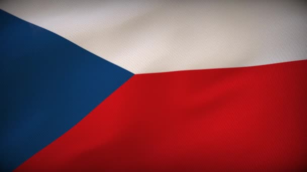 Czech Republic Flag Hope Inspiring Nation — Stock Video