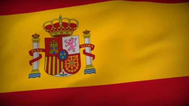 Spagna Bandiera Mosaic Unità Nella Diversità — Video Stock