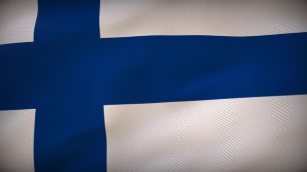 Finlandia Flaga Podróż Inspiracji Aspiracji — Wideo stockowe