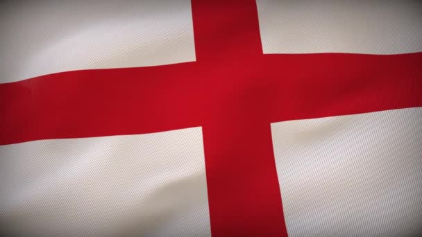 連帯のイングランドの旗 共に立つ — ストック動画