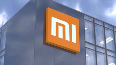 Xiaomi, Mavi Gökteki Şirket Logosunun Yakın Çekimi