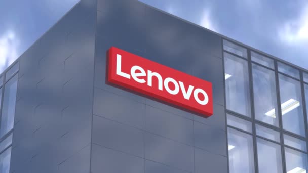 Lenovo Editorial Render Sede Corporativa Sky — Vídeo de stock