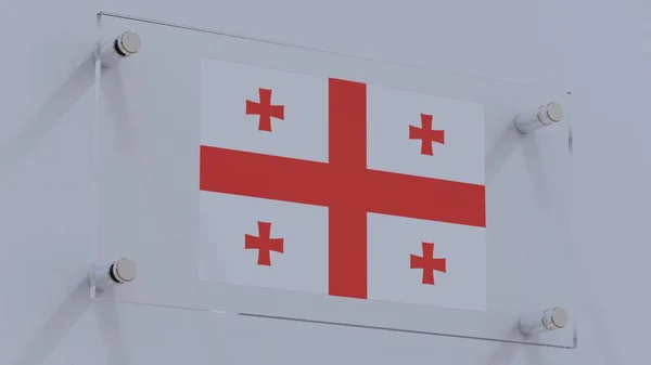 Georgia Flag Logo Integrated into Office Wall Mural