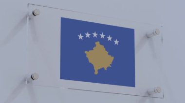 Kosova İş Duvarında Bayrak Logosunu Resmediyor