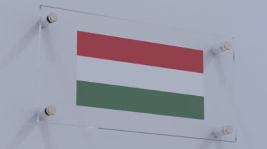 Metal Duvar Panelinde Macaristan Bayrağı Logosu Gösterildi