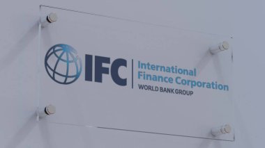 Uluslararası Finans Şirketi IFC Bayraklı Logo Plakası