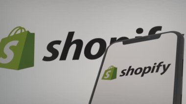 Shopify Basın Konferansı İllüstrasyon Logosu