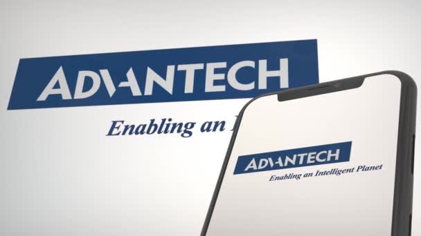 Advantech Editorial Logo Highlight — Stock Video