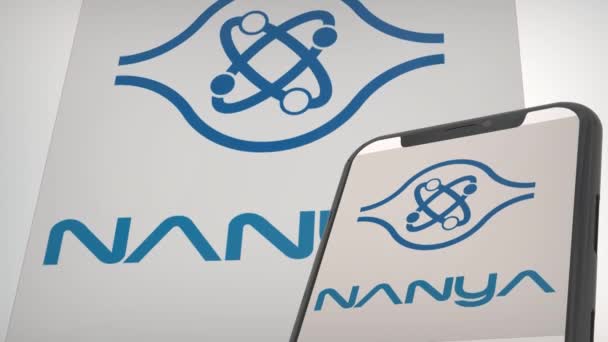 Nanya Technology Concepto Logo Editorial Para Prensa — Vídeos de Stock