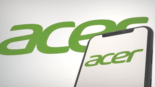 Acer Conferencia Prensa Cresta Editorial — Vídeo de stock