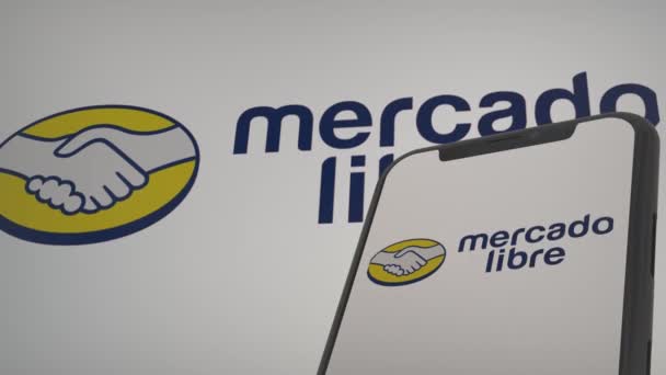 Mercadolibre会议新闻标志 — 图库视频影像