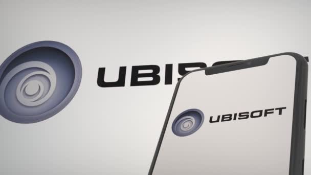 Conferencia Ubisoft Press Editorial Branding — Vídeo de stock