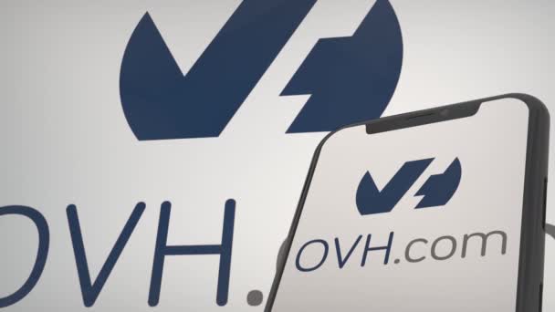 Ovh Groupe Editorial Logo Highlight — Stockvideo