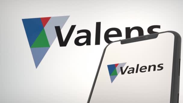 Valens半导体会议新闻编辑标志 — 图库视频影像